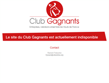 Tablet Screenshot of clubgagnants.com